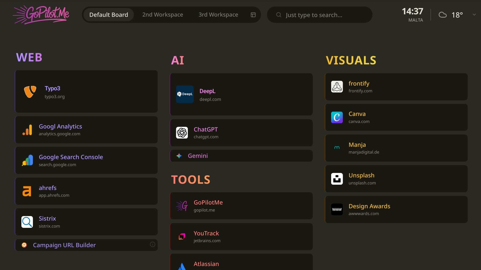 GoPilot Dashboard Preview
